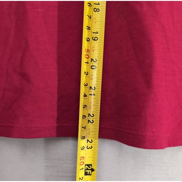 Coldwater Creek Women's Size SMALL Red & Black All Over Sequin V-Neck Top Gothic - Picture 7 of 11